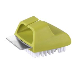 1pc Grill Cleaning Brush; Scraper For Cleaning; Kitchen Tools - Green