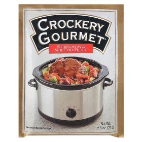 Crockery Gourmet Seasoning Mix - Beef - Case Of 12 - 2.5 Oz. - Default