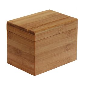 Oceanstar Bamboo Recipe Box with Divider - RB1408