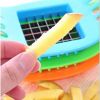 Potato Cutter Stainless Steel Potato Cutting Tool French Fry Cutter Cooking Kitchen Gadget - blue cutter