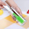 Silicone Cleaning Bottle Brush Silica Gel Cleaning Brush Bottle Cup Cleaning Brush for Glass Cup Thermos Coffee Mug Long Handle Dishwashing Tool - blu