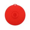 1pc 10.3in/25.8cm Large Silicone Fresh Keeping Lid; Heat Resistant Strong Sealing Microwave Cover; Kitchen Accessories - Red