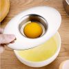 Egg Separator Tool Egg Yolk and White Separator Stainless Steel for Baking Cake, Egg Custards, Mayonnaise - stainless steel