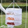 1pc Drying Rack 1-3 Layers Folding Fish Mesh; Non-Toxic Polyester Fiber Netting; Hanging Drying Fish Net; For Shrimp Fish Fruit Vegetables Herb; With