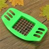 Potato Cutter Stainless Steel Potato Cutting Tool French Fry Cutter Cooking Kitchen Gadget - green cutter