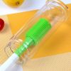 Silicone Cleaning Bottle Brush Silica Gel Cleaning Brush Bottle Cup Cleaning Brush for Glass Cup Thermos Coffee Mug Long Handle Dishwashing Tool - gre