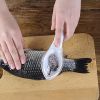 2pcs Manual Fish Scale Remover Scales Scraper Household Kitchen Gadget With Lid Fish Scale Scraper Plastic Gadget For Scraping Fish Scales Scraper - m