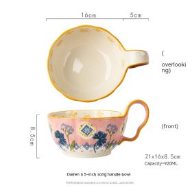 Handmade Large Capacity Painted Irregular Breakfast Cups For Household Use (Option: 7 Style)