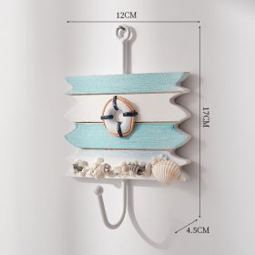 Ocean Style Home Ornament Hat-and-coat Hook Creative (Option: Set Of Four Life Buoy Hooks-18 √ó 11cm)