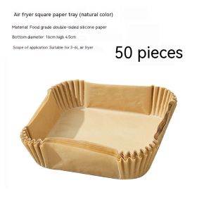 Air Fryer Special Paper Oiled (Option: Square 16CM50 PCs)